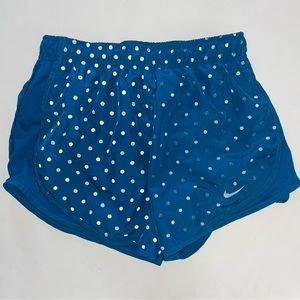 Nike Blue Polka Dot Tempo Shorts